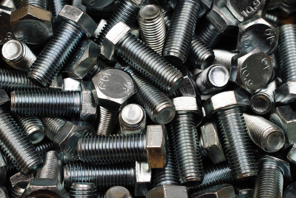 (10) Metric M20-2.5 x 50 Hex Head Cap Screw Zinc Plated Class 10.9 Bolts DIN 933