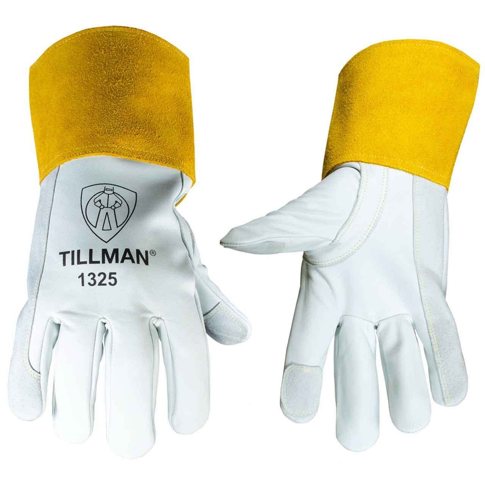 Tillman 1325 Goatskin TIG Welding Glove Reinforced Thumb Fingertip, X-Small
