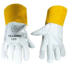 Tillman 1325 Goatskin TIG Welding Glove Reinforced Thumb Fingertip, X-Small