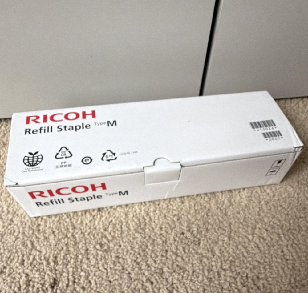 Genuine Ricoh Refill Staple Type M Cartridge (Set of 5) MPN 413026 Code 413026