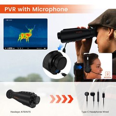 384 x 288 Thermal Imager Hunting Imaging Monocular Night Vision Riflescope w/LRF