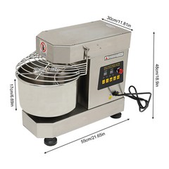 10L 2-Speed Commercial Food Mixer Electric Dough Mixer Pizza Bakery Mixer 750W