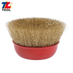 6 Pack Wire Cup Brush 4″ Coarse Crimped Cup Brush for Grinders with 5/8″ Arbor