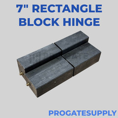 6″ Square Barrel Hinge Heavy Duty Weld on for Metal Gates / Doors | Pair