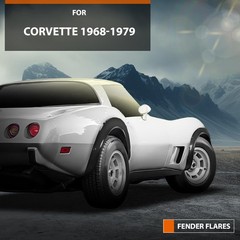 Fender Flares Wide Body Kit Chevy Corvette C3 1968-1979 Textured Black 4PCS