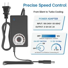 3V ~ 12V 2A 24W Power Supply Adjustable DC 3V 6V 9V 12V Variable Universal AC…