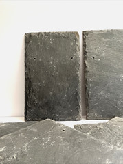 New 6 pieces Natural Slate Tile Roofing Dark Gray Pre Drilled Size 10″ x 16″