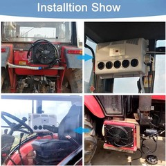 12V 12000 BTU Truck Cab Air Conditioner Split AC For Semi Trucks Bus RV Caravan