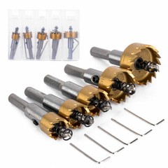 5PCS Hole Saw Tooth Kit HSS Steel Drill Bit Set Cutter Tool For Metal Wood Alloy