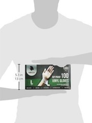 Heavy Duty Vinyl Gloves – Disposable, Latex & Powder Free, Food Safe, 100 Count