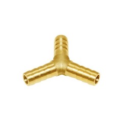 3/8″ Hose Barb Y Shaped 3 Way Union Fitting Intersection/Split Brass Water/Fuel