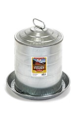 5 Gallon Double Wall Metal Poultry Fount Little Giant Double Wall Metal Poultry