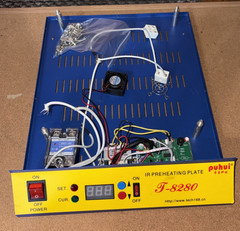 PUHUI T-8280 IR Preheating Plate Replacement Base with Components & Switch