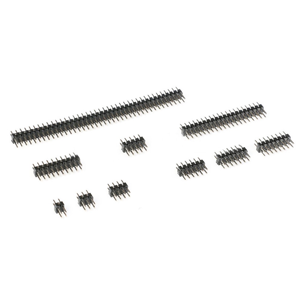2.0mm Pitch Double Row Straight Male Pin Header 2x2P/3/4/5/6/7/8/10/12/20/40P