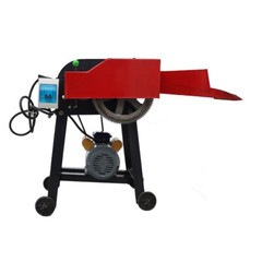 220V Hay Chopper Animals Feed Fodder Cutting Corn Straw Chaff Cutter 6 Blades