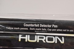 Huron HASZ0006 Money Marking Check Pens Black For Retail Lot of 10