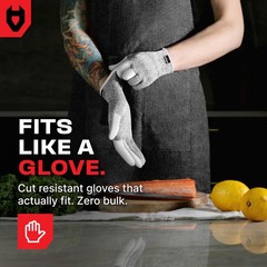 Cut Resistant Work Gloves for Women and Men, with Reinforced Fingers; Comfort…