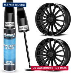 Matte Black Rim Touch Up Paint Car Wheel Repair Kit Curb Rash Scratch Fix