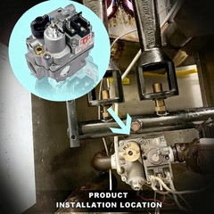 700-506 Millivolt Gas Valve Replacement for Robertshaw 700 Series, 200,000 BTU/