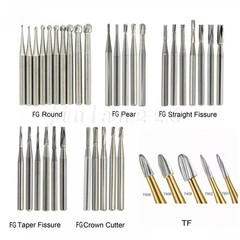 Dental Tungsten Carbide Bur FG RA CA HP Drills Burr For High/Low Speed Handpiece