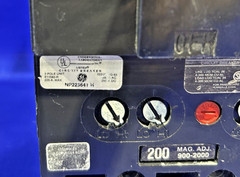 TFJ236200 200 Amp 600V 3 Pole GE Circuit Breaker🟦