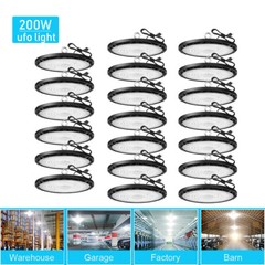 20Pcs 200W UFO Led High Bay Lights Industrial Commercial Warehouse Factory Light