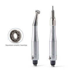 Jinme Dental Low Speed Handpiece Set 4H External Contra Angle Straight Air Motor