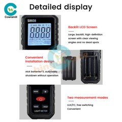 Digital illuminance Light Meter Lux meter Photometer 200000Lux Luxmeter Tool