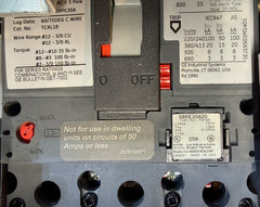 GE Evolution E9000 6″ MCC Starter Bucket Size 1 480V FVNR 10HP 120V-Cont 8-12Amp
