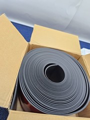 BS10122BV 4″ x 40ft Black Contemporary Finished PVC Adhesive Baseboard Moulding