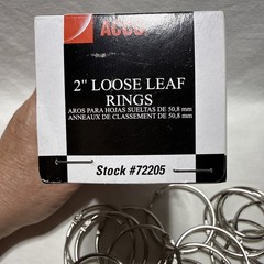 Acco Brands ACC72205 Ring Binder – 28 Total Rings – Open Box – Some Used