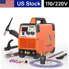 HITBOX 200A 2-IN-1 HF TIG MMA ARC Stick Welding Machine with Post Gas Function