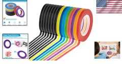 15 Rolls Low-Tack 1/8 Inch Whiteboard Tape – Perfect for Crafts & Art Projects
