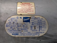 Gast 1022-V120-G272X vacuum pump, Doerr/GE 3/4HP 115/230V, dual glass filters