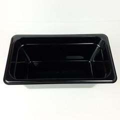 Vigor 1/3 Size Polycarbonate 6″ Deep Black 5.6 Qt Food Storage Pan 247FP136