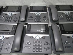 Lot of 6 CISCO CP-8851-K9 VoIP Color LCD Display Phone w/ Handsets & Base!