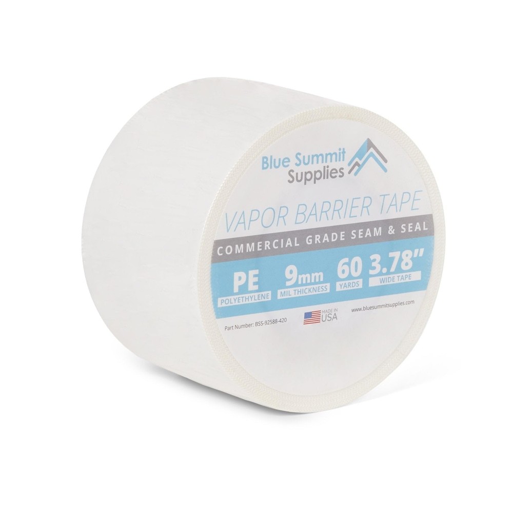 Blue Summit Supplies Vapor Barrier Tape, PE 9mm Polyethylene Tape, Moisture B…