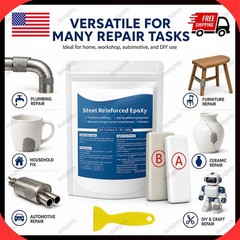 Steel Reinforced Epoxy Putty Waterproof Repair Clay for Metal Wood Car Crack Fix