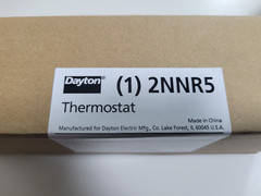 Dayton 2Nnr5 Line Volt Mechanical Tstat, Close On Rise, 30 Degrees To 90