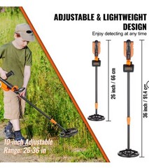 VEVOR Metal Detector for Kids Professional Gold Detector 6 in IP68 Waterproof