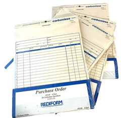 Rediform Carbonless Purchase Order Book -New 1L148 – 8.5″ x 11″ 17 Lines 4-Part