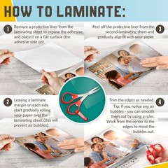 Textured Self Adhesive Laminating Sheets, Smooth Satin Finish, 9 x 11.5 Inche…