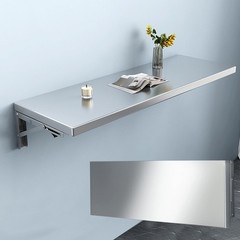 39″ Folding Stainless Steel Concession Shelf for Food Trucks and Stalls