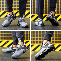 SUADEX Steel Toe Shoes for Men Women Indestructible Safety Work Tennis Shoes