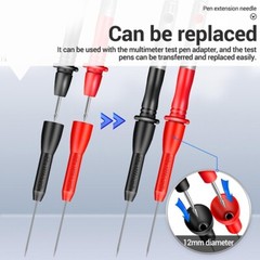 Sturdy Multimeter Test Probe Pins 2Pcs Needle Tips Long Service Life