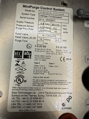 EXPO TECHNOLOGIES MINIPURGE CONTROL SYSTEM 07 2ZLC/PM/IS For Parts Or Repair