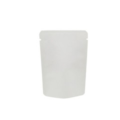 100PCS White Natural Kraft Mylar Foil Open Fill Sample Snack Packet Storage Bags