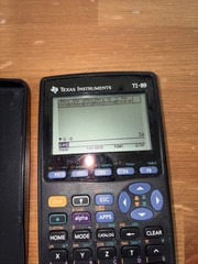 Texas Instruments TI-89 Graphing Calculator W/Cover Tested & Working Great