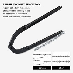Fence Stretching and Tightening Tool, Barbed Wire Tightener Designed for Fenc…