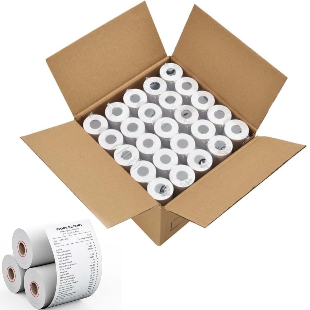 Thermal Receipt Paper Rolls POS Cash Register 2 1/4 Inch x 85 Ft 50 PCS